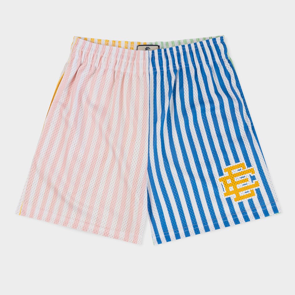 4 Panel Vertical Stripe- Pink, Blue, Yellow Eric Emanuel