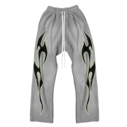 Hellstar-Flame-Sweatpants-Grey