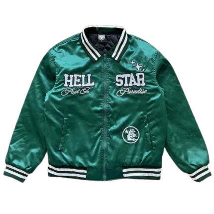 Green Hellstar Path To Paradise Bomber Jacket