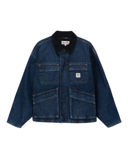 SHOP JACKET WASHED DENIM