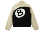 Stussy 8 Ball Sherpa Reversible Jacket Cream